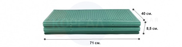 Складной кемпинговый ПЭТ коврик для пикника и отдыха на природе (хаки) 140х200 см.  от официального дистрибьютора "Кореал - Настоящая Корея"