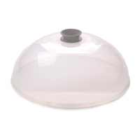 Крышка для микроволновой печи СВЧ 26 см (серая) от компании "Кореал - Настоящая Корея"