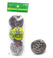 Губки металлические для посуды Kitchen Cleaner (3 шт.) от официального дистрибьютора "Кореал - Настоящая Корея"