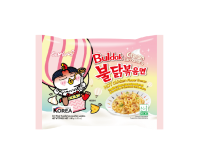 Лапша пачка Samyang острая курица крем-карбонара Hot Chicken Flavor Ramen Cream-Carbonara, 140 г от компании "Кореал - Настоящая Корея" являющейся официальным дистрибьютором в России  Лапша пачка Samyang острая курица крем-карбонара Hot Chicken Flavor Ramen Cream-Carbonara, 140 г от компании "Кореал - Настоящая Корея"
