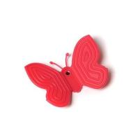 Силиконовая прихватка №41 - бабочка на магните 2 шт. комплект от компании "Кореал - Настоящая Корея"