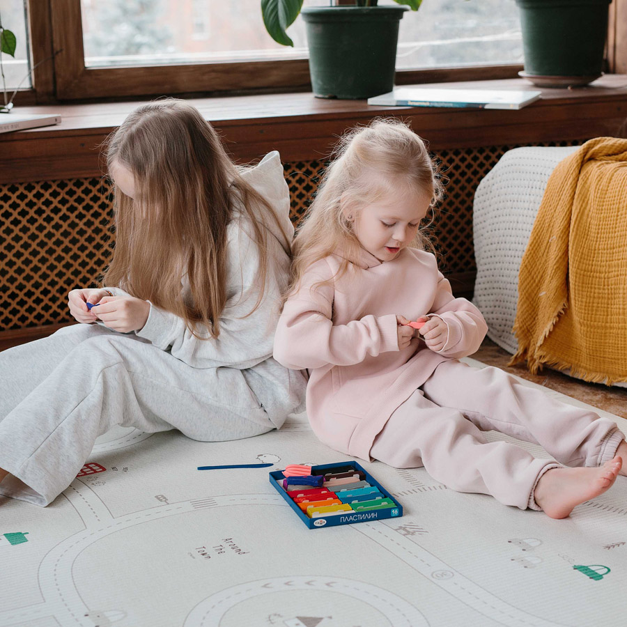 Двухсторонний коврик LaPure Soft 190x130x1.2 см, Машинки от компании "Кореал - Настоящая Корея"