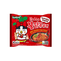 Лапша пачка Samyang острая курица в томатной пасте Hot Chicken Flavor Ramen Tomato Pasta,140 гр от официального дистрибьютора "Кореал - Настоящая Корея"