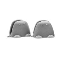 Силиконовая прихватка - варежка KF Pastel (2 шт.) (серый) от компании "Кореал - Настоящая Корея"