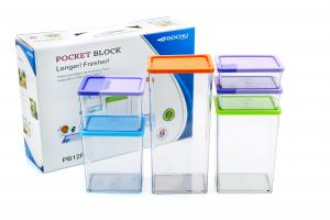 Набор блочных контейнеров Sunrise Pocket Block Gochu от компании "Кореал - Настоящая Корея"