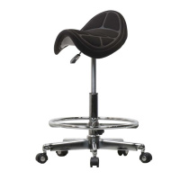 Стул седло с подставкой для ног Saddle 300 (черный) от компании "Кореал - Настоящая Корея"