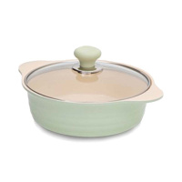 Кастрюля с крышкой 22 см (2,2 л.) HERB IH для индукционных плит керамическое покрытие  от официального дистрибьютора "Кореал - Настоящая Корея"