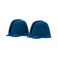 Силиконовая прихватка - варежка KF Pastel (2 шт.) (синий) от компании "Кореал - Настоящая Корея"