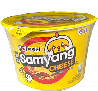 Лапша чашка Samyang Hot CHICKEN BIG BOWL CHEESE со вкусом острой курицы и сыра 105 гр от компании "Кореал - Настоящая Корея" являющейся официальным дистрибьютором в России  Лапша чашка Samyang Hot CHICKEN BIG BOWL CHEESE со вкусом острой курицы и сыра 105 гр от компании "Кореал - Настоящая Корея"