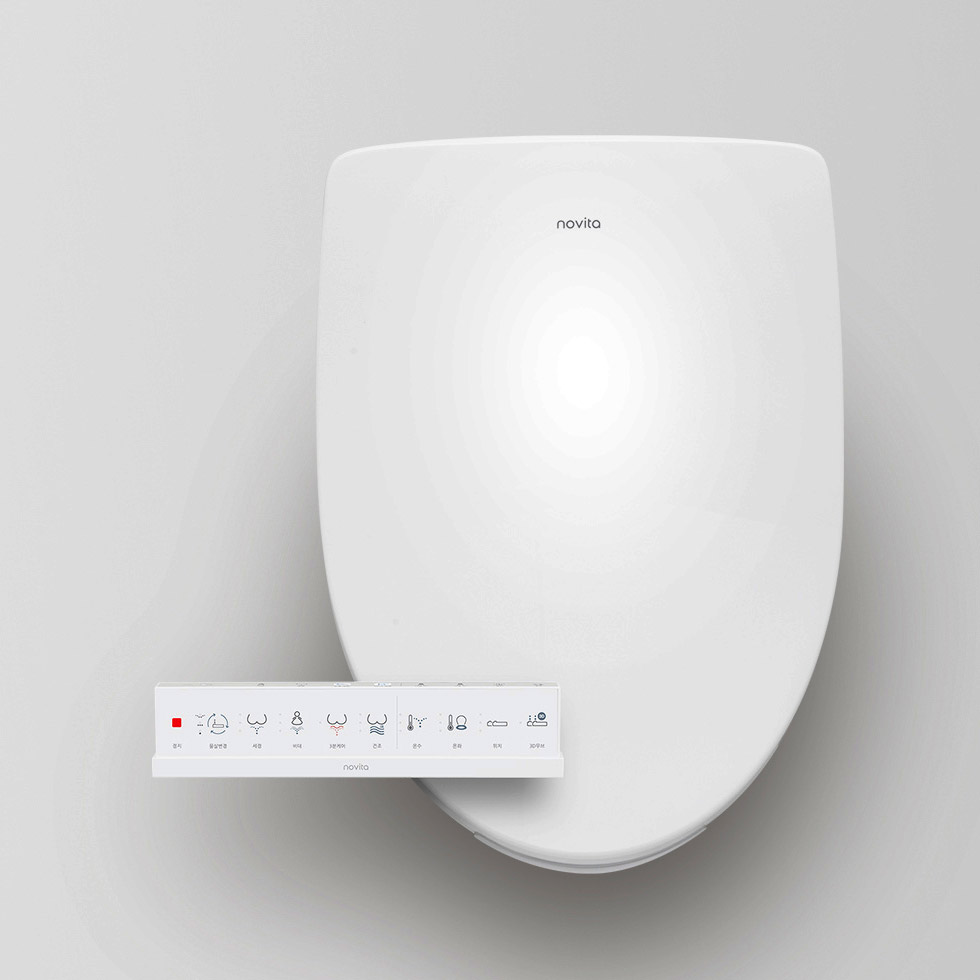 Электронная крышка-биде для унитаза Novita (Новита) BD-H710H0 от компании "Кореал - Настоящая Корея"