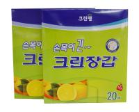Одноразовые перчатки с удлиненными манжетами 20 шт Clean Wrap_ от официального дистрибьютора "Кореал - Настоящая Корея"