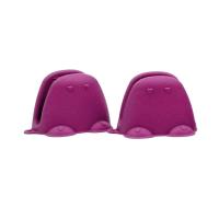 Силиконовая прихватка - варежка KF Pastel (2 шт.) (бордовый) от компании "Кореал - Настоящая Корея"