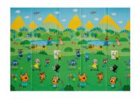 Портативный коврик Portable 140x200x1см Три кота от компании "Кореал - Настоящая Корея" являющейся официальным дистрибьютором в России  Портативный коврик Portable 140x200x1см Три кота от компании "Кореал - Настоящая Корея"