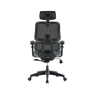 Стул ортопедический чёрно-серый D400 A D463A от компании "Кореал - Настоящая Корея"