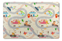 Двухсторонний коврик Pure Soft 190x130x1.2 см, Дороги/Киты от компании "Кореал - Настоящая Корея" являющейся официальным дистрибьютором в России  Двухсторонний коврик Pure Soft 190x130x1.2 см, Дороги/Киты от компании "Кореал - Настоящая Корея"