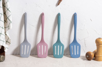 Силиконовая лопатка KF Pastel (серый) от компании "Кореал - Настоящая Корея"