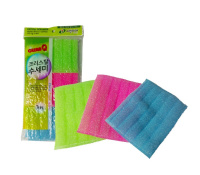 Скраббер для посуды Crystal Scrubber Clean Q (3 шт.) от компании "Кореал - Настоящая Корея"