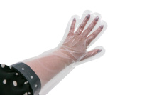 Одноразовые перчатки с удлиненными манжетами 20 шт Clean Wrap от компании "Кореал - Настоящая Корея"