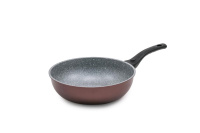 Сковорода Gochu Ecoramic 28 см ВОК с каменным покрытием для всех видов плит без крышки от компании "Кореал - Настоящая Корея"