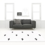 Двухсторонний коврик Design Cushion Кактусы/Алфавит 200х140х1.2 см от компании "Кореал - Настоящая Корея"