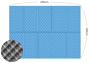 Складной кемпинговый ПЭТ коврик для пикника и отдыха на природе (синий) 140х200 см. от компании "Кореал - Настоящая Корея"