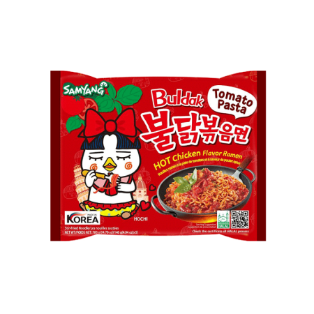 Samyang Лапша со вкусом острой курицы в томатной пасте Hot Chicken Flavor Ramen Tomato Pasta,140 гр от компании "Кореал - Настоящая Корея"
