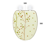 Мягкое сиденье для унитаза GREENWOOD-O (коричневый) от компании "Кореал - Настоящая Корея"