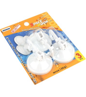 Крючки на присосках 55*80 мм. 3 шт. от компании "Кореал - Настоящая Корея" являющейся официальным дистрибьютором в России  Крючки на присосках 55*80 мм. 3 шт. от компании "Кореал - Настоящая Корея"