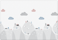 Двухсторонний коврик Pure Soft 190x130x1.2 см, Монстера/Холмы от компании "Кореал - Настоящая Корея" являющейся официальным дистрибьютором в России  Двухсторонний коврик Pure Soft 190x130x1.2 см, Монстера/Холмы от компании "Кореал - Настоящая Корея"