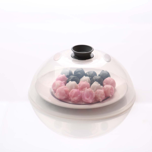 Крышка для микроволновой печи СВЧ 24 см (серая) от официального дистрибьютора "Кореал - Настоящая Корея"