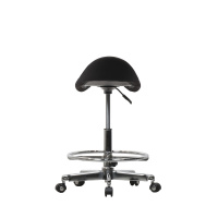 Стул седло с подставкой для ног Saddle 300 (черный) от компании "Кореал - Настоящая Корея"