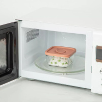 Стеклянный контейнер Glasslock 440 мл. (слоновая кость/розовый) от компании "Кореал - Настоящая Корея"