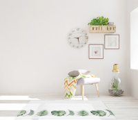 Двухсторонний коврик Pure Soft 190x130x1.2 см, Монстера/Холмы от компании "Кореал - Настоящая Корея" являющейся официальным дистрибьютором в России  Двухсторонний коврик Pure Soft 190x130x1.2 см, Монстера/Холмы от компании "Кореал - Настоящая Корея"