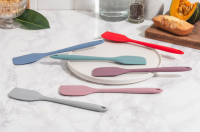 Силиконовая кулинарная лопатка KF Pastel (серый) от компании "Кореал - Настоящая Корея" являющейся официальным дистрибьютором в России  Силиконовая кулинарная лопатка KF Pastel (серый) от компании "Кореал - Настоящая Корея"